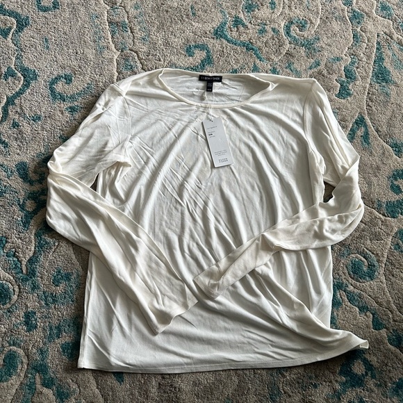 Eileen Fisher 100% silk stretch jersey
